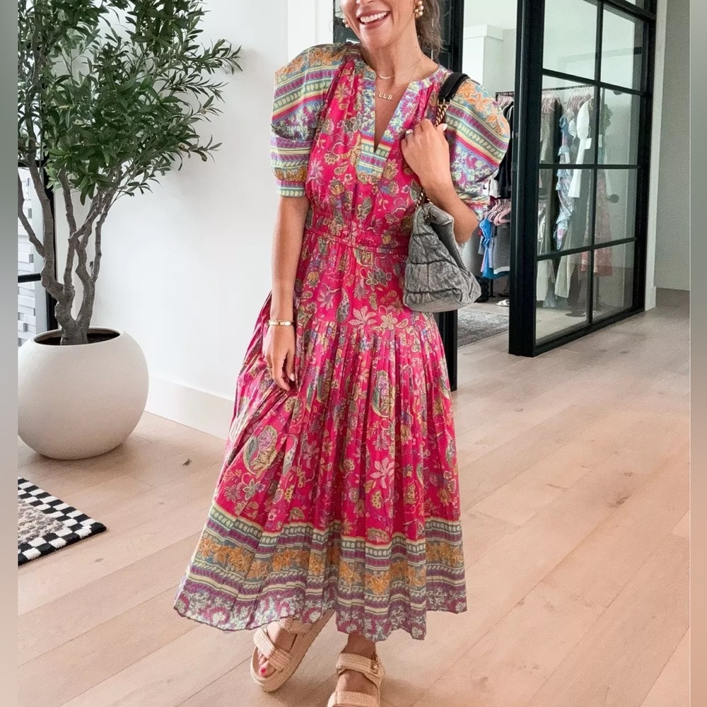Floral Pink maxi Dress